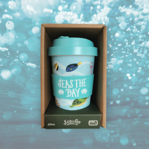 Seas the day, eco-to-go cup.