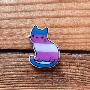 Trans cat - Pride Pin.