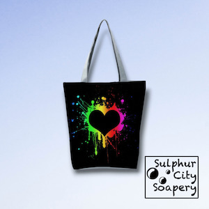 Pride Tote Bag - Love Heart Paint Splash