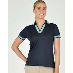 Dublin Sonny Stripe Detail Ladies Polo Top