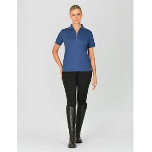 Dublin Peta Zip Neck Panel Polo