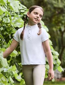 Dublin Kids Rosy Puff Sleeve Competition Top