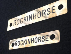 Headcollars Leads: RockinHorse Brass Name Plate