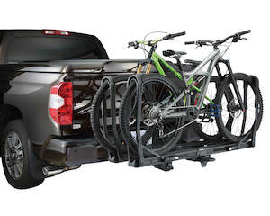 Platform Bike Rack: TIRE HOLD HITCH RACK HD