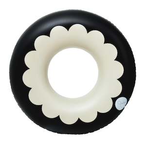 Scallop Oversized Pool Tube- Black