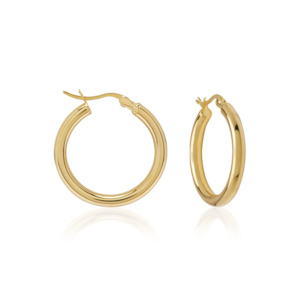 Saint Valentine Classic Hoops - Gold