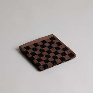 BAINA Quill Face Cloth - Tabac/Noir Check