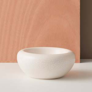 Gidon Bing Sculptural Bowl - Bone Crackle