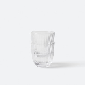 Ribbed Drinking Glass