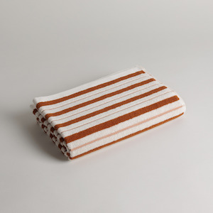 BAINA Franklin Bath Towel - Fuyu/Chalk Stripe