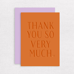 Inker Tinker - Mini Card - Thank You Orange