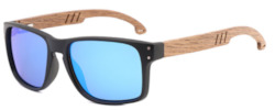 Unisex Polarized 50 / 50 Wood Sunglasses