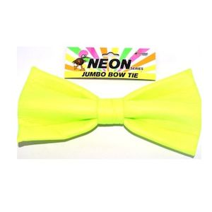 Neon Jumbo Bow Tie - Green