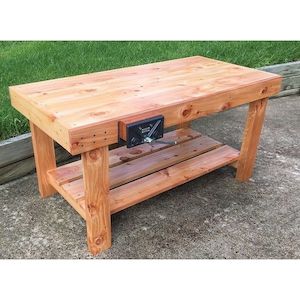 1.2m Flat Top Carpentry Bench with Woodwork Vice - Primary School - Sunset Coast Creations