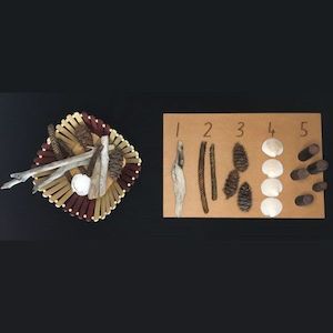 1 to 5 Counting Board - Natural - Sunset Coast Creations