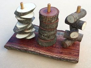 Curriculum development, educational: 21 pce Log Stacker Set - Sunset Coast Creations