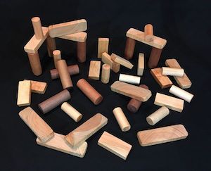 40 pce Wooden Block Set - Sunset Coast Creations