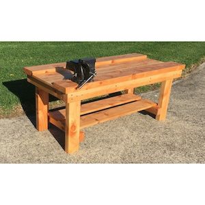 1.2m Well Top Carpentry Bench with Engineers Vice - Pre School - Sunset Coast Creations