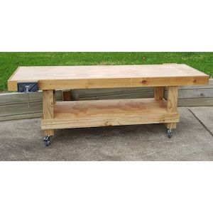 1.8m Flat Top Carpentry Bench with Woodwork Vice - Pre School - Sunset Coast Creations