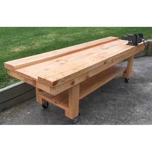 1.8m Well Top Carpentry Bench with Engineers Vice - Pre School - Sunset Coast Creations