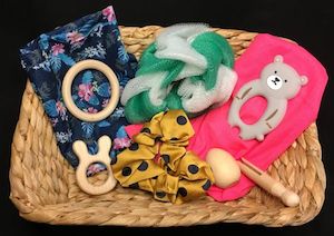 10pce Heuristic Play Treasure Basket - Sunset Coast Creations NZ