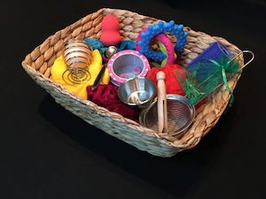 15 pce Heuristic Play Treasure Basket - Sunset Coast Creations NZ