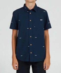 Clothing: Salty Crew Bruce SS Boys Shirt-Navy