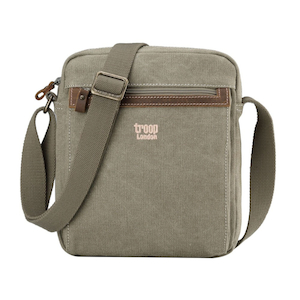 Troop London Zip Top Body Bag-Khaki