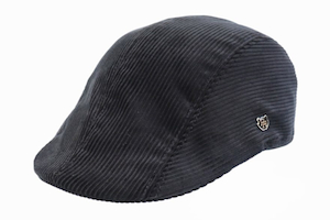 Hills Hats Cord Duckbill Cap-Black