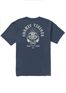 Vissla Cosmic Vision Organic SS Tee-Dark Navy