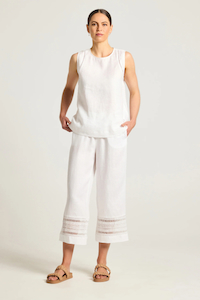 Yarra Trail Lotus Pant-White