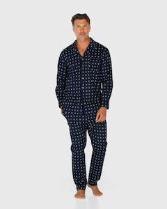 Clothing: Coast Signature Long PJ Set-Navy