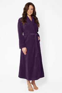 Givoni Dimple Long Wrap Gown-Purple