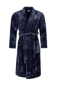 Heat Holder Men’s Dressing Gown-Navy