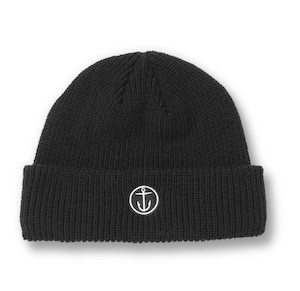 Captain Fin Crows Nest Beanie-Black