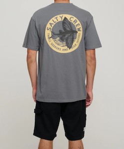 Salty Crew Fly By Standard SS Tee-Charcoal