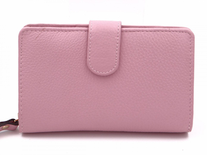 Ladies Medium Tab Wallet-Lily Pink