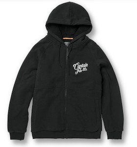 Clothing: Captain Fin Polar Winds Zip Hoodie-Black