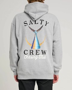 Salty Crew Tailed Fleece Hood-Grey Marle