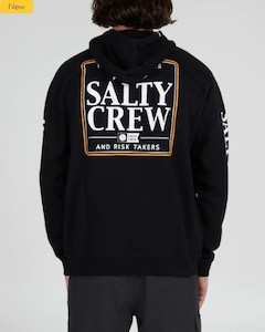 Salty Crew Coaster Zip Hood-Black