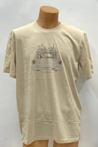 Waiuku Beach Wagon Tee-Sand