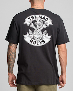 Clothing: Mad Hueys Anchor Bones SS Tee-Black