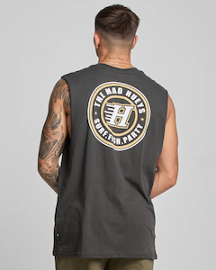 Mad Hueys H Series Muscle Tee-Vintage Black