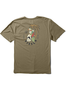 Vissla Parrodise Organic SS Tee-Dark Khaki