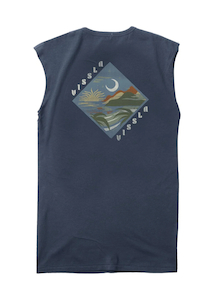 Vissla Seascape Organic Tank-Dark Denim