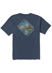 Vissla Seascape Organic SS Tee-Dark Denim