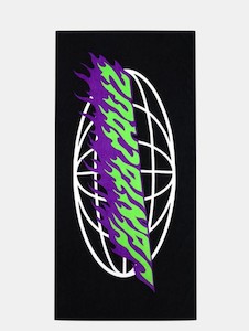 Santa Cruz Global Flame Strip Towel-Black