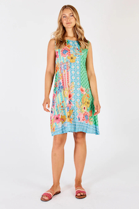 Lulalife Miranda Swing Dress-Sea