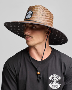 Clothing: Mad Hueys Anchor Bones Straw Hat-Brown