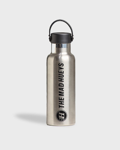 Mad Hueys Insulated Water Bottle-Silver